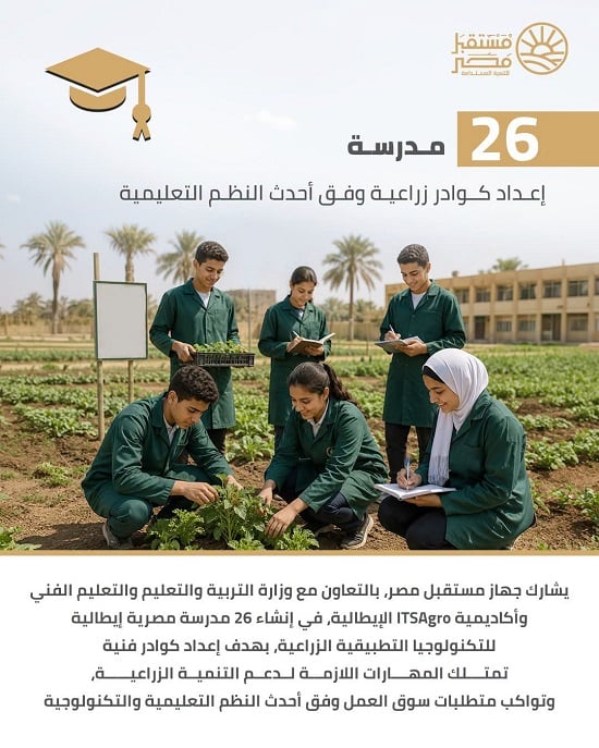 إعداد كوادر زراعية وفق أحدث النظم التعليمية