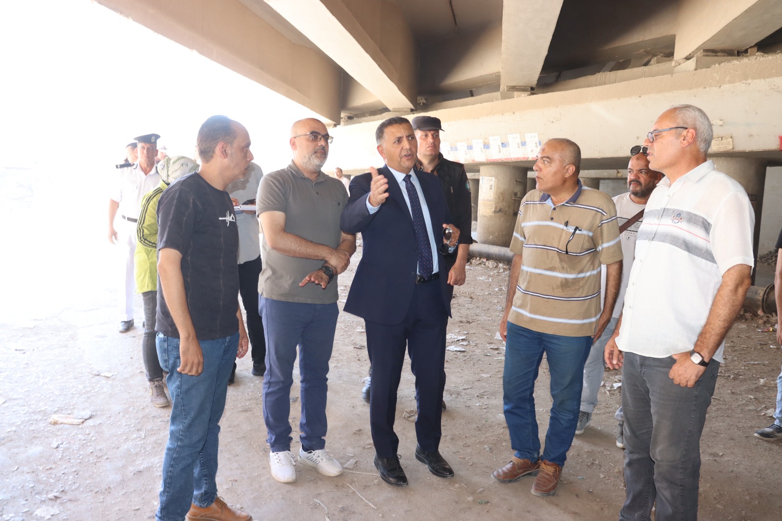 المحافظ يتفقد الأنفاق