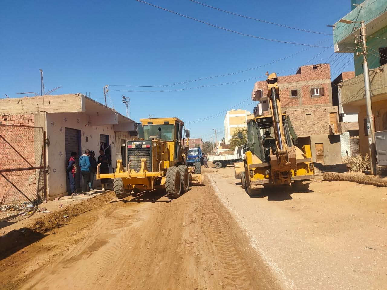 عمل لا يتوقف لتطوير المرافق بالقرية عمل لا يتوقف لتطوير المرافق بالقرية