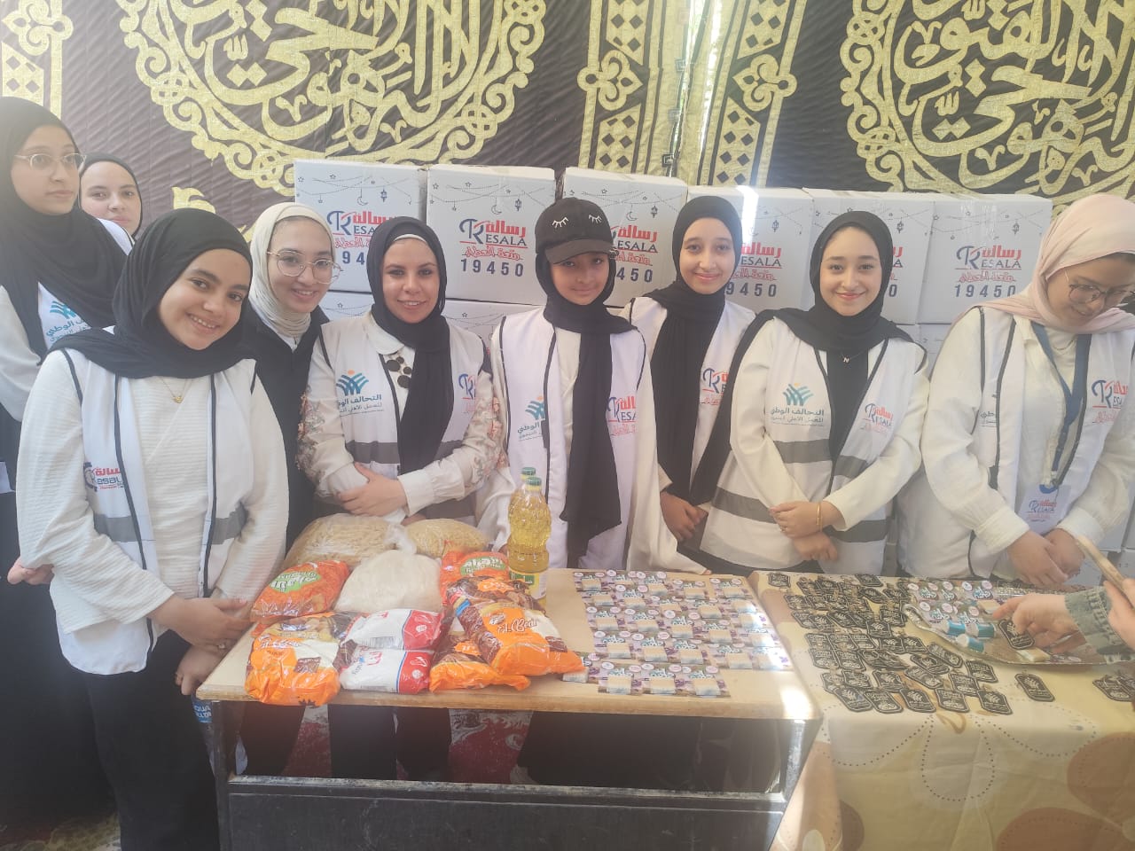 قافلة التحالف الوطنى إيد واحدة بقرية كحك فى الفيوم  (1)