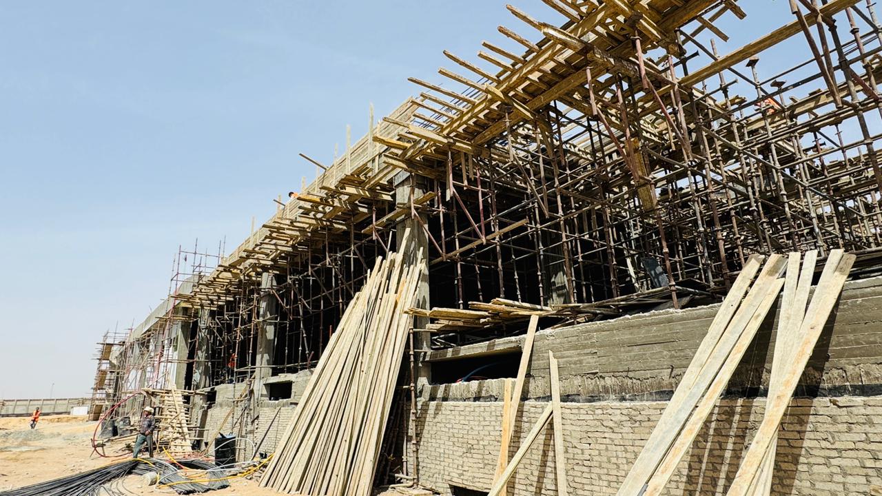 أعمال إنشاء المحطة الجديدة أعمال إنشاء المحطة الجديدة