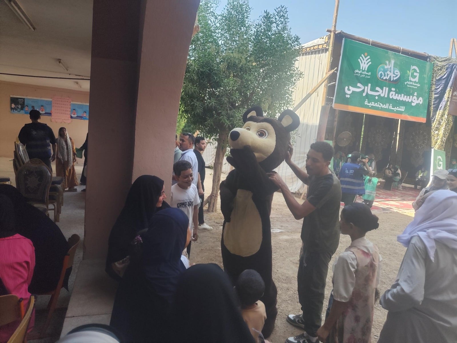 فعاليات ترفيهية للأطفال بقافلة التحالف الوطني في الفيوم (2)