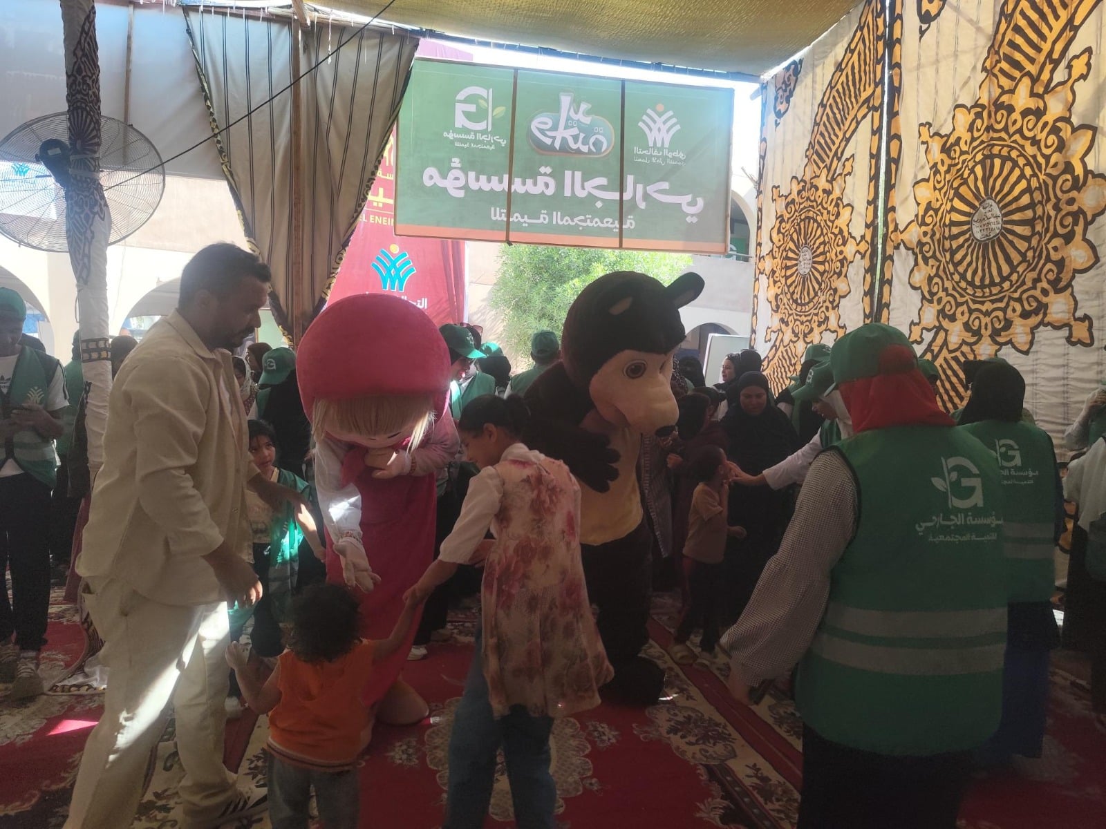 فعاليات ترفيهية للأطفال بقافلة التحالف الوطني في الفيوم (4)
