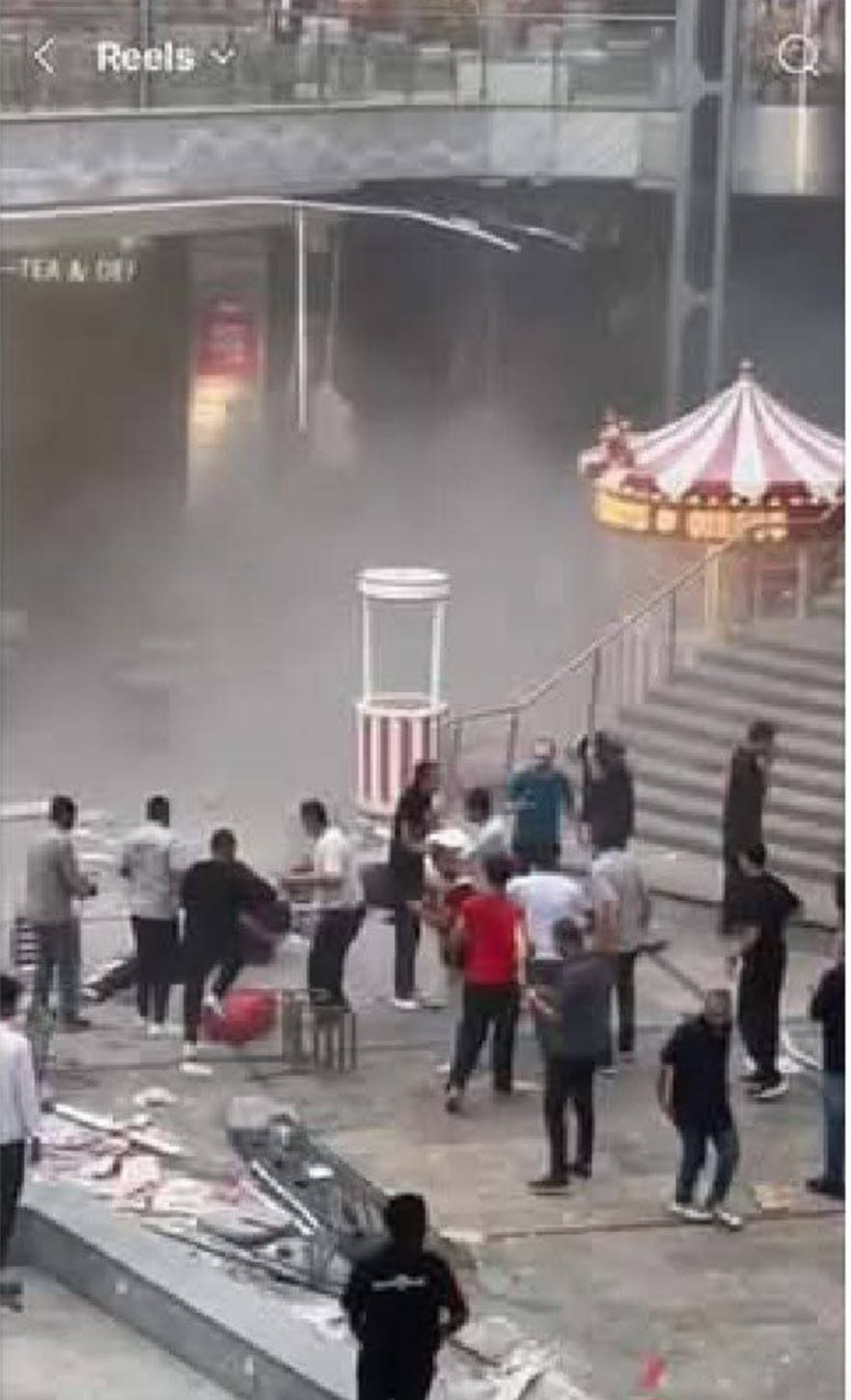 آثار حريق محل هدايا داخل مول أربيلا بلازا بالتجمع (12)