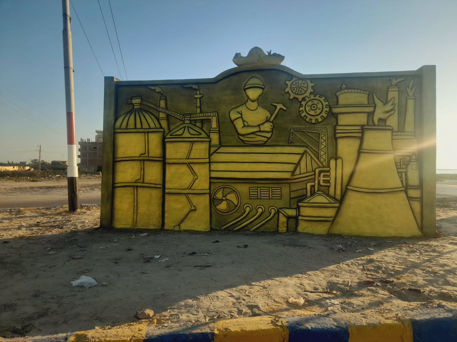 تصميم الجدرية بالمنطقة الصناعية ببلطيم تصميم الجدرية بالمنطقة الصناعية ببلطيم
