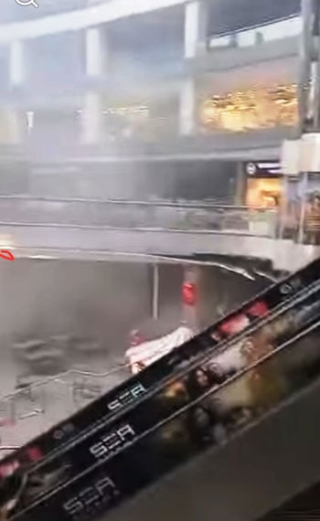 آثار حريق محل هدايا داخل مول أربيلا بلازا بالتجمع (26)
