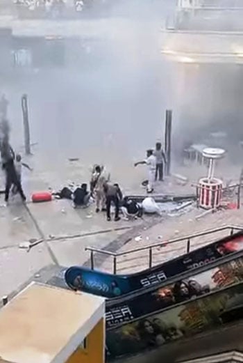 آثار حريق محل هدايا داخل مول أربيلا بلازا بالتجمع (24)