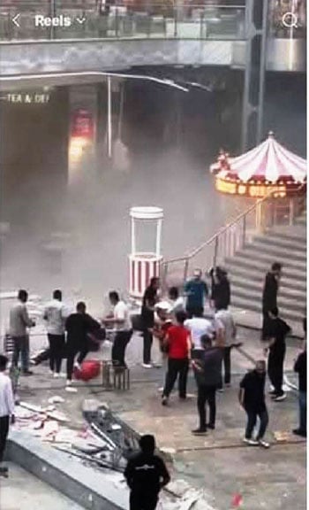 آثار حريق محل هدايا داخل مول أربيلا بلازا بالتجمع (15)