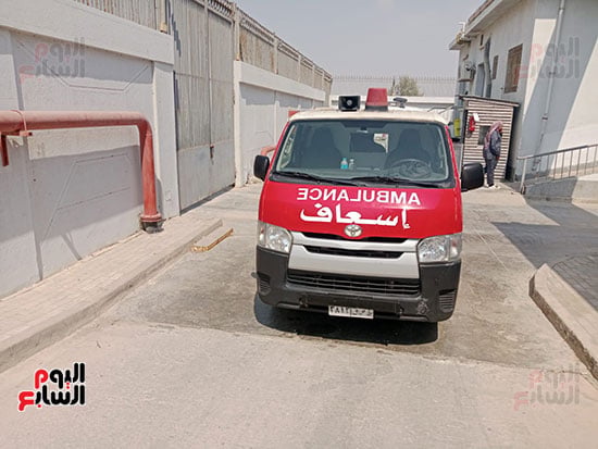 الجثمان فى الإسعاف