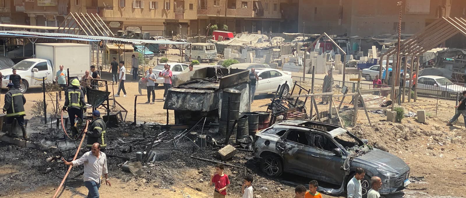آثار الحريق
