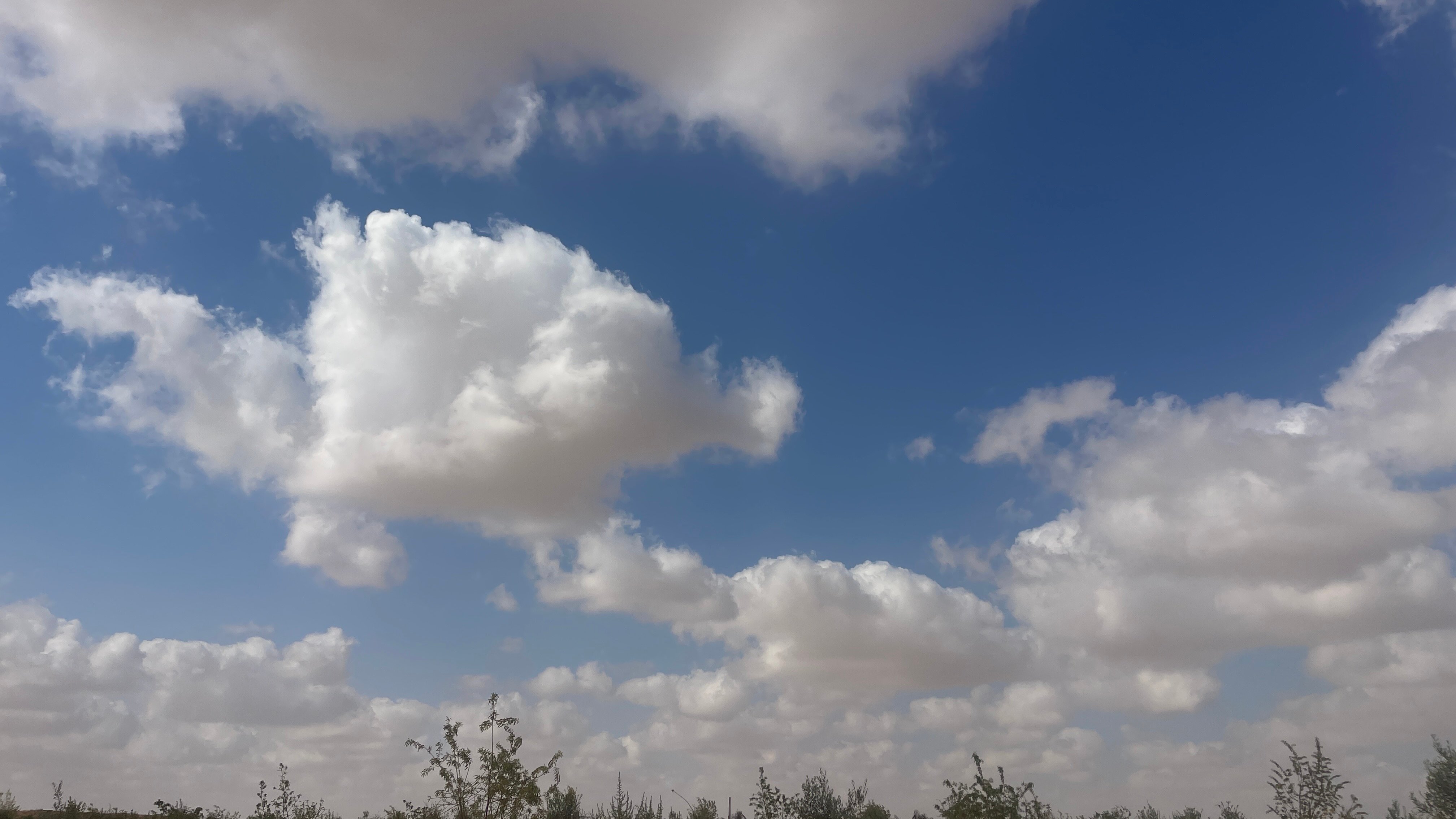 غياب للشمس وسط الغيوم اليوم