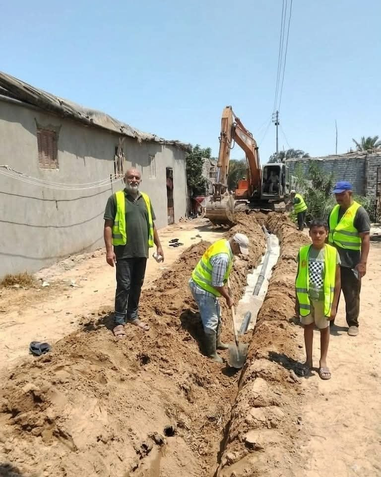 العمل داخل قربة بحر البقر ١ العمل داخل قربة بحر البقر ١