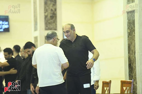 على ماهر فى عزاء والد هانى سعيد