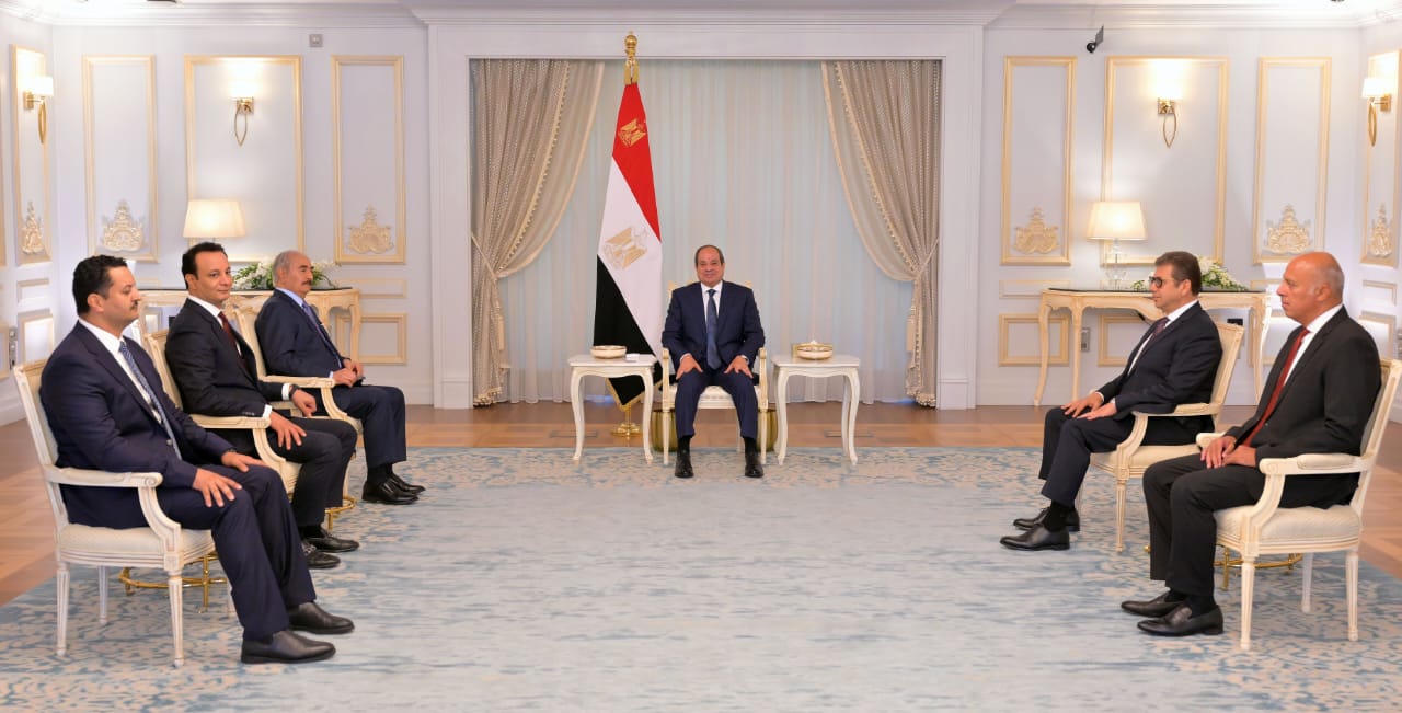 لقاء السيسي مع الوفد الليبي (2)