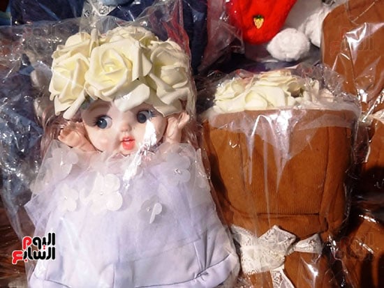 عروسة بوكيه الورد