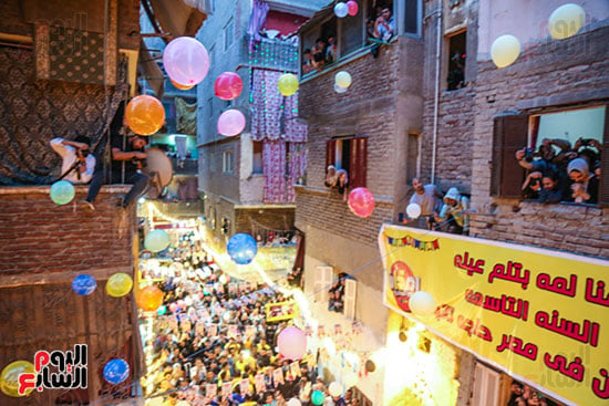 فرحة المصريين بفطار المطرية (4)