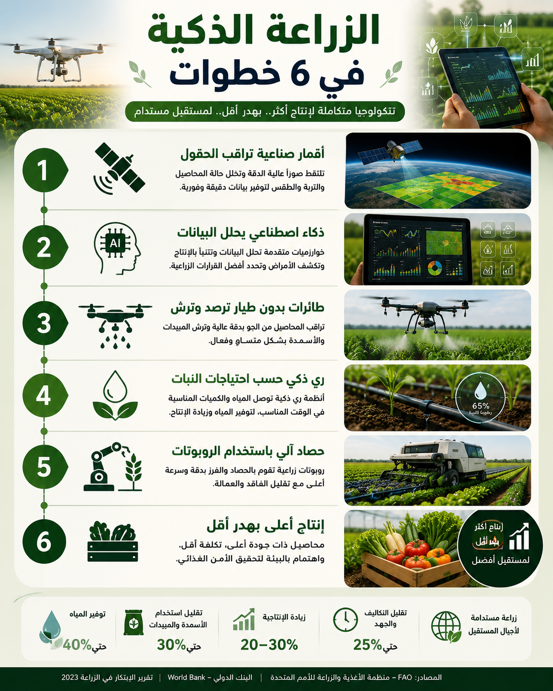 الزراعة الذكية فى 6 خطوات الزراعة الذكية فى 6 خطوات