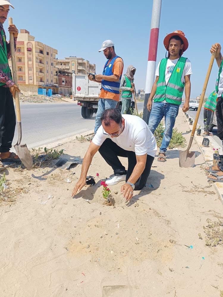 رئيس مدينة الشيخ زويد يشارك في المبادرة