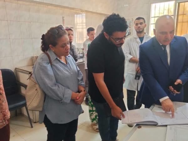 وكيل صحة الجيزة يتفقد وحدة نكلا لمتابعة انتظام العمل (3)