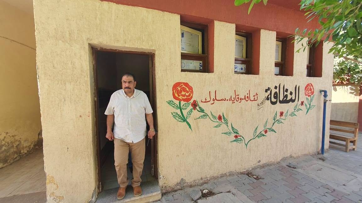 متابعة مدراس قرية الزناقطة لمتابعة الإستعداد للعام الدراسي الجديد