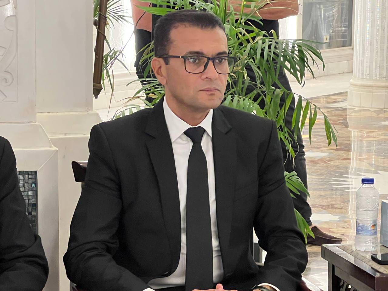 جانب من عزاء والدة المنتج عصام شعبان