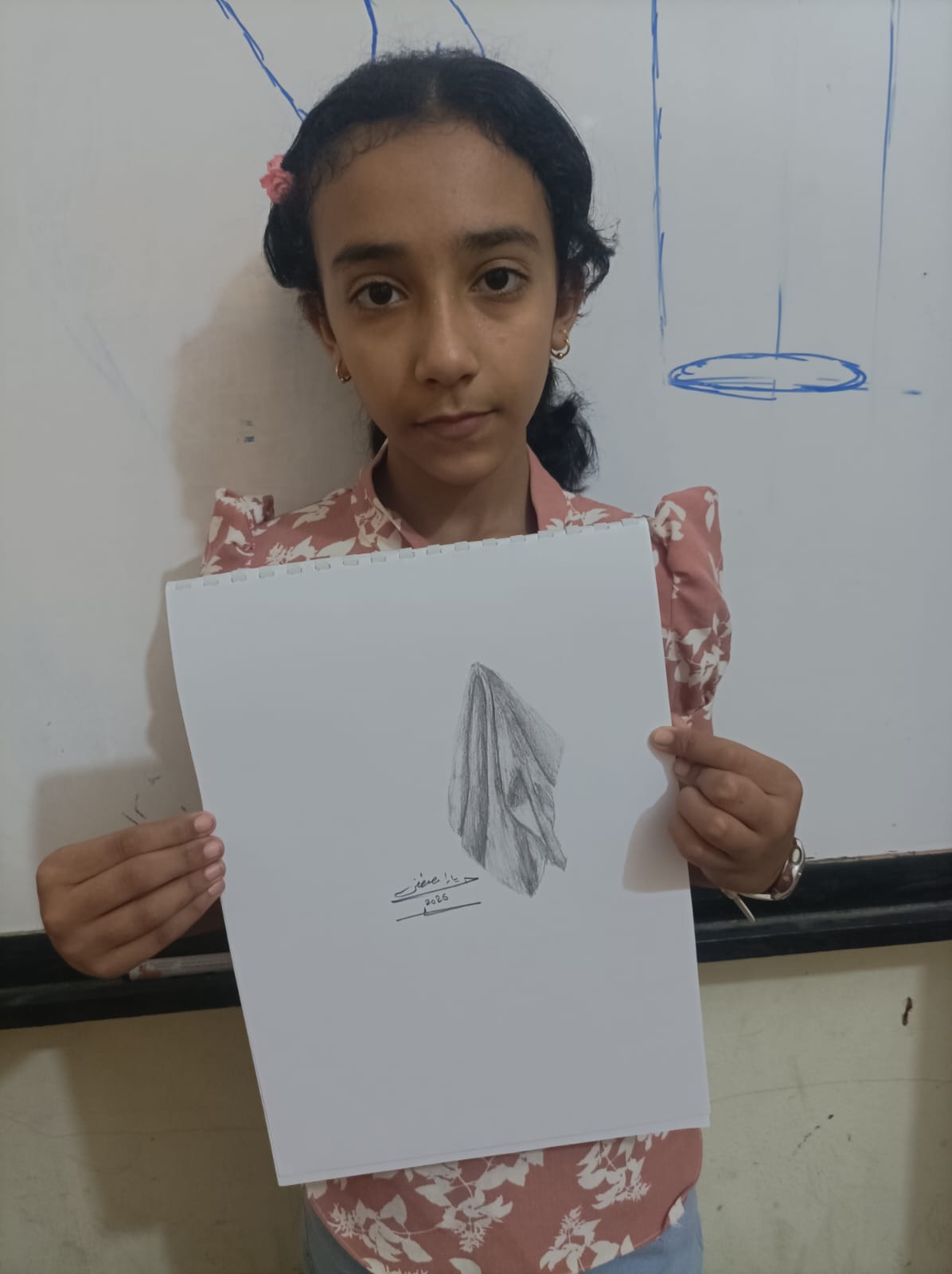 يارا مصطفي اجادت الرسم على سد سامية