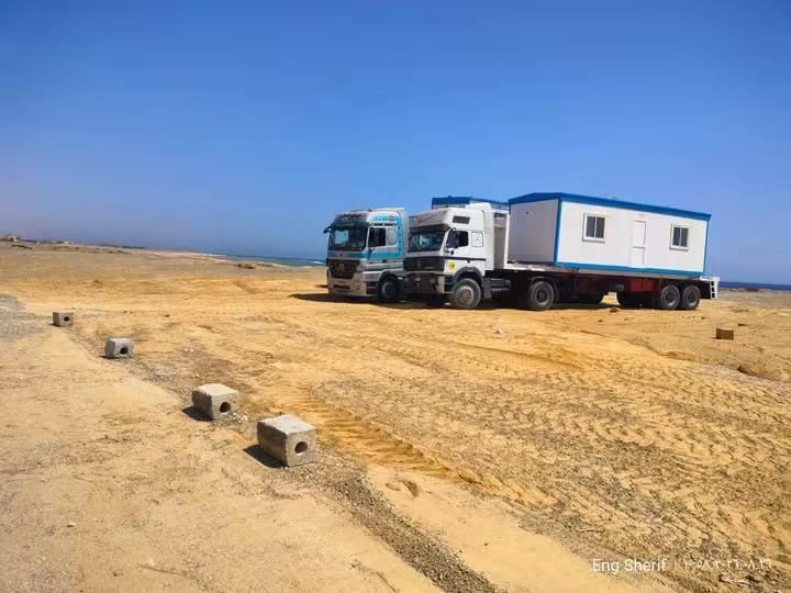 تمهيد أرض مشروع محطات التحلية بالبحر الاحمر تمهيد أرض مشروع محطات التحلية بالبحر الاحمر