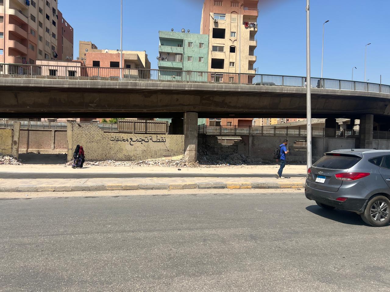 رفع 2000 طن من مخلفات الرتش أسفل كوبرى المنيب بالجيزة (4)