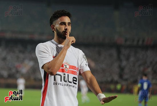 احتفال حسام اشرف بالهدف
