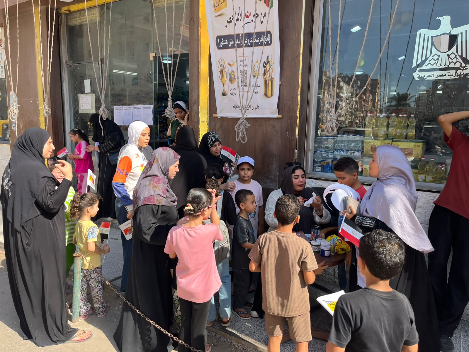 اقبال من الاطفال على المهرجان بكفر الشيخ