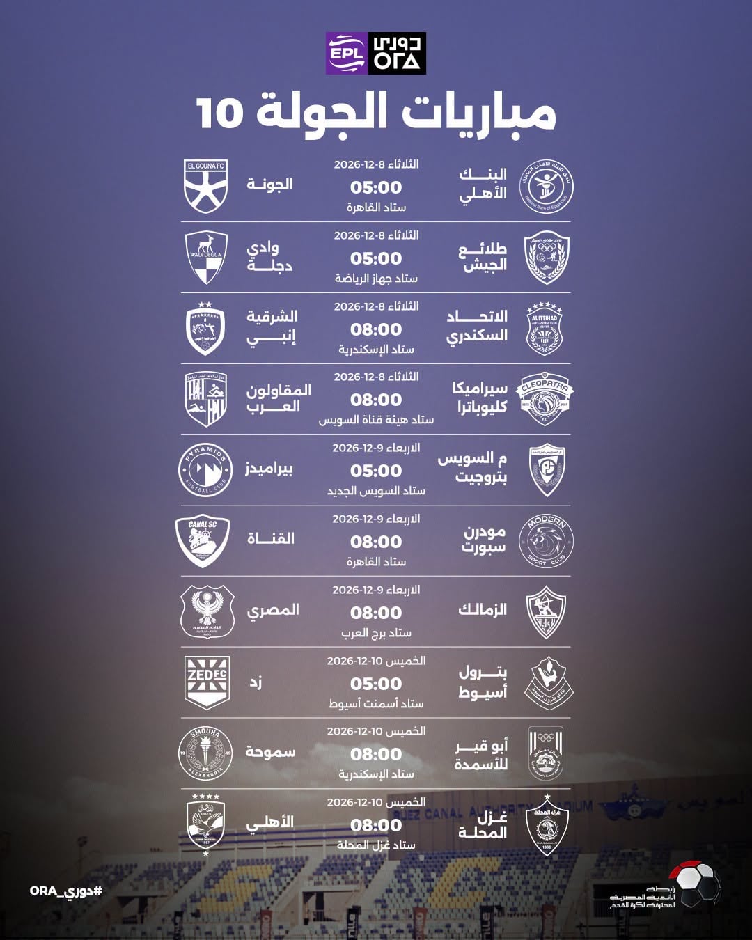 الجولة العاشرة