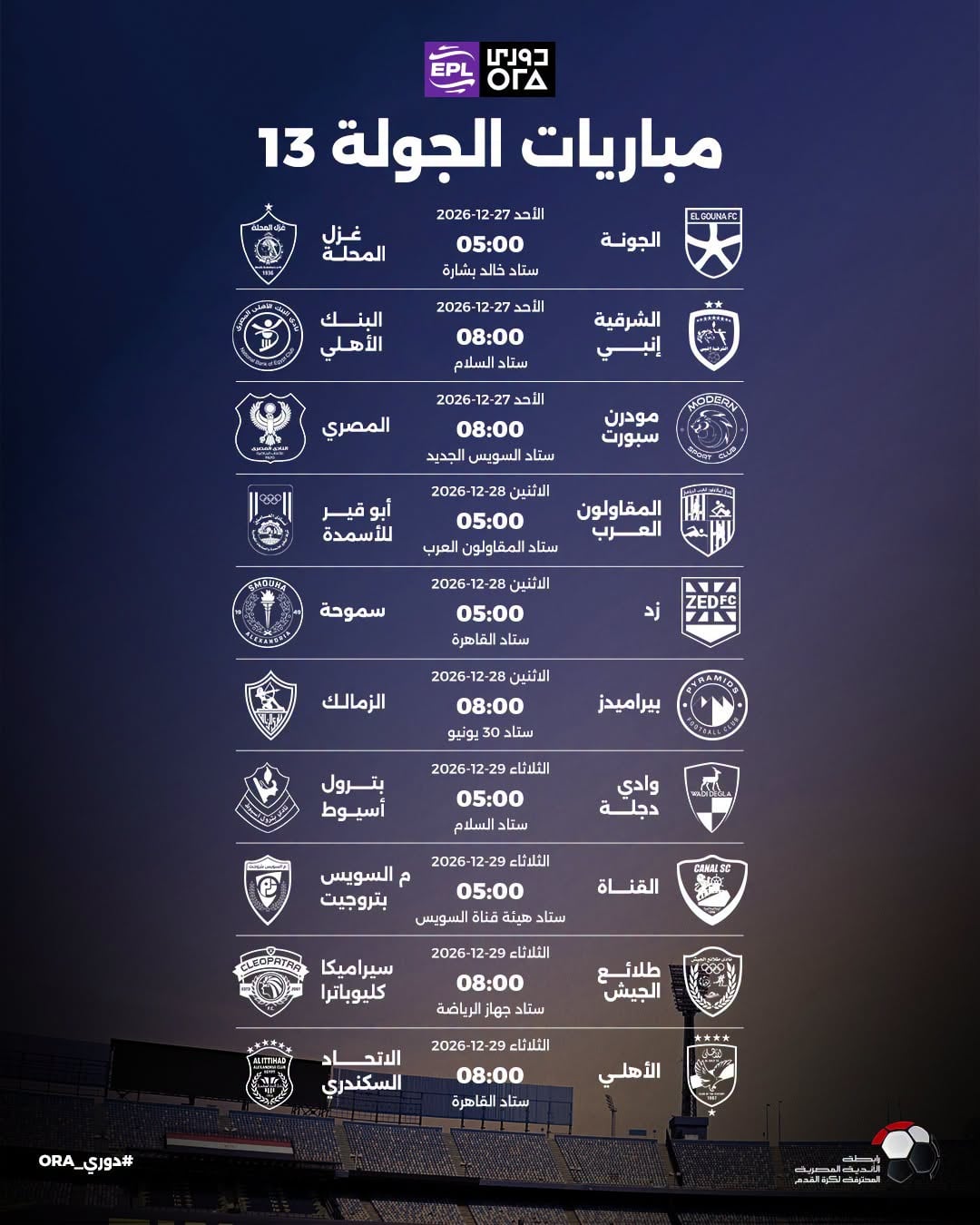 الجولة الثالثة عشر