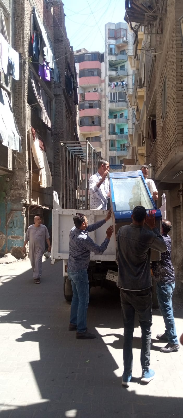 رفع إشغالات المحال من الشوارع