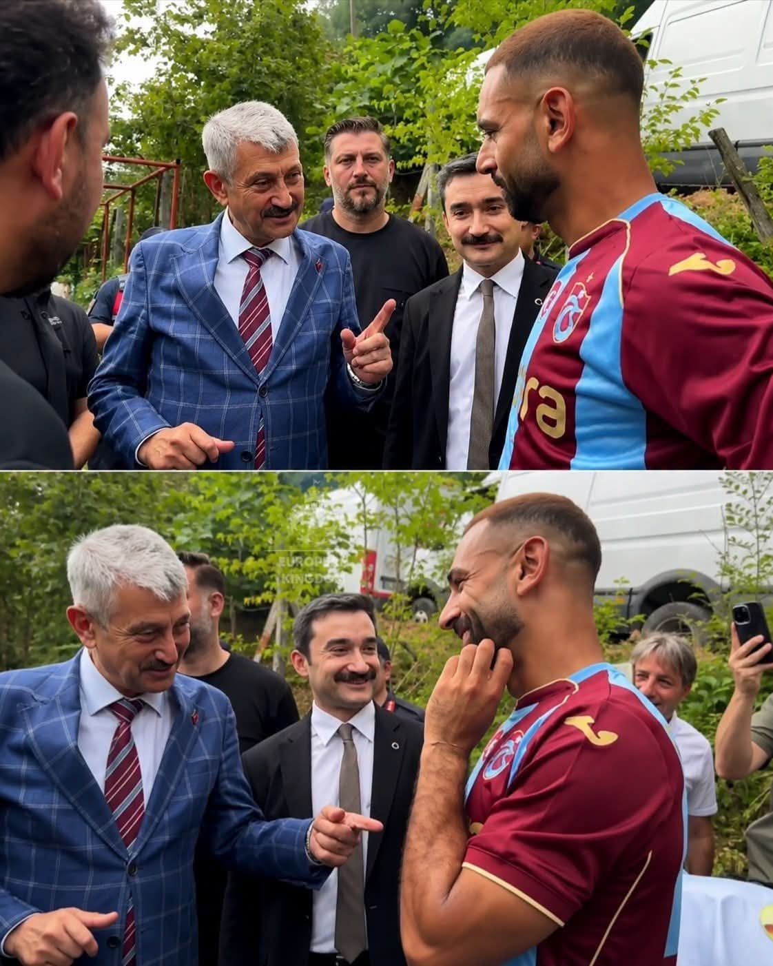 محمد صلاح مع رئيس بلدية أركالي