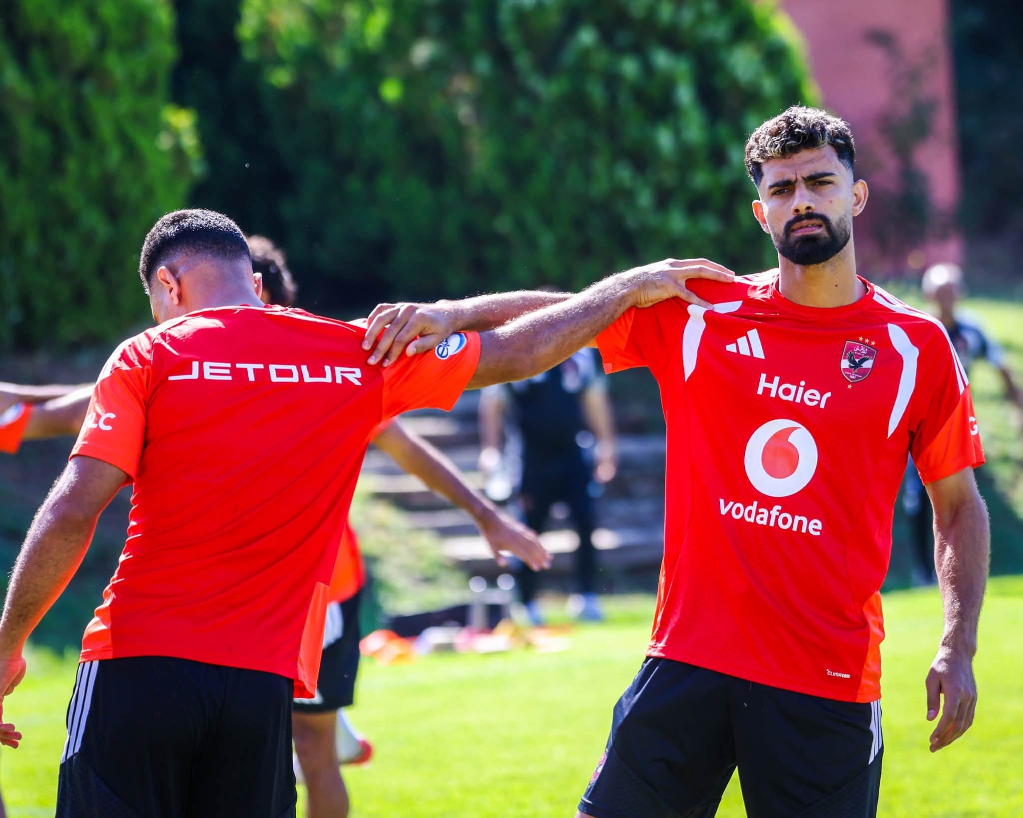 أحمد رضا في مران الأهلي