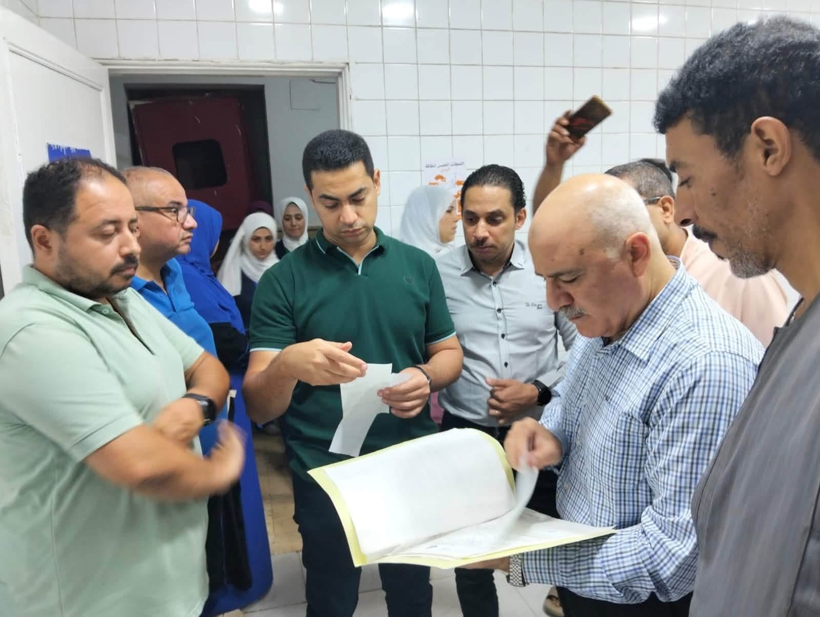 وكيل صحة الجيزة في مستشفى مبارك