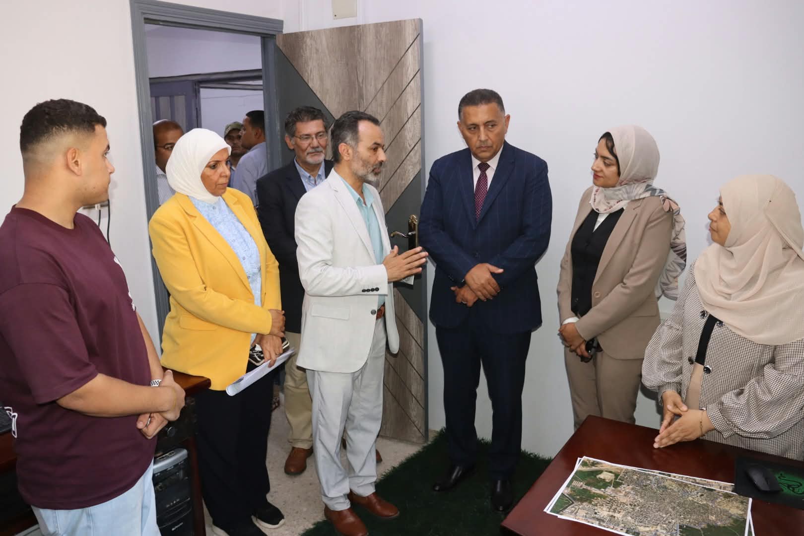 خلال تفقد المركز خلال تفقد المركز