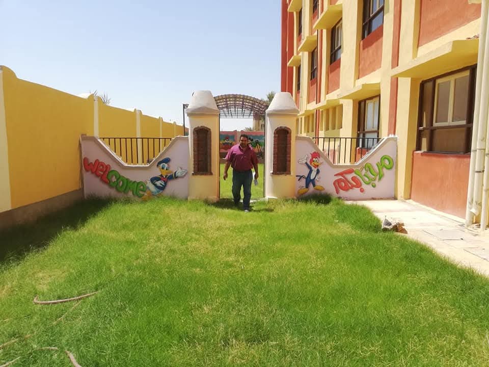 الخضرة فى كل مكان بالمدارس