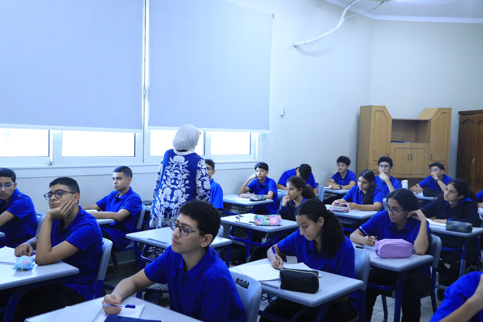 انتظام الطلاب بالفصول