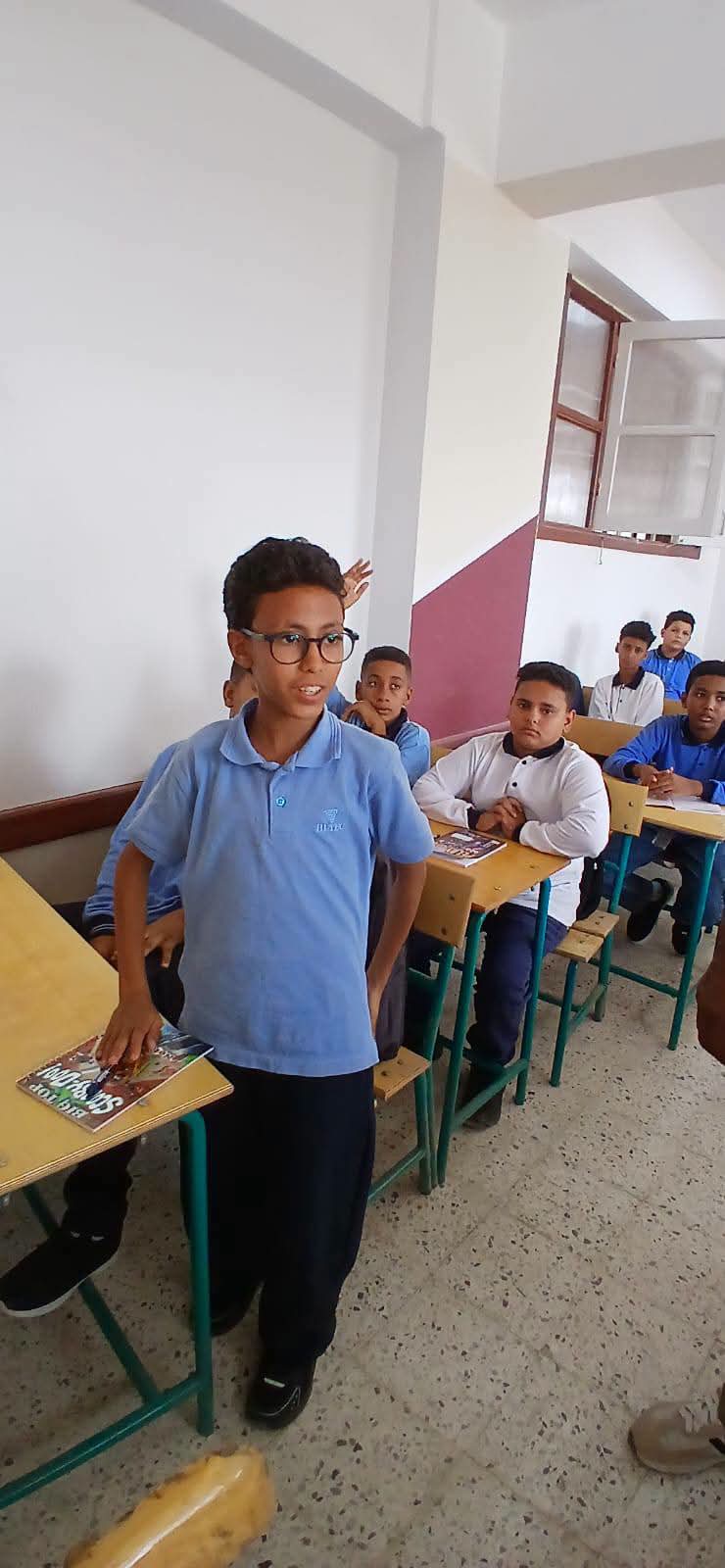 فرحة بالدراسة