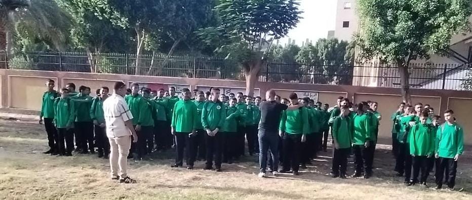 أول يوم وطابور طلبة المدرسة الفندقية بالأقصر