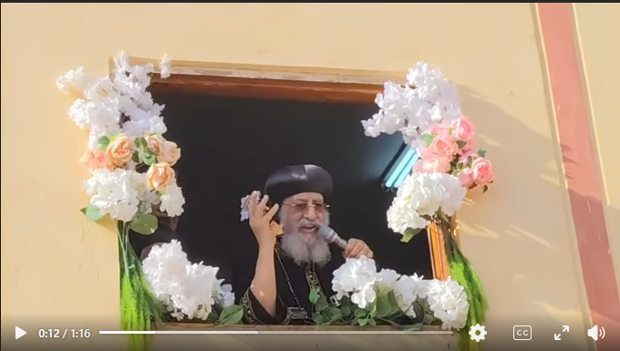 قداسة البابا أمام أهل ملوى قداسة البابا أمام أهل ملوى