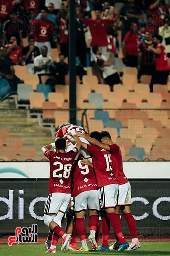 احتفال لاعبي الأهلي