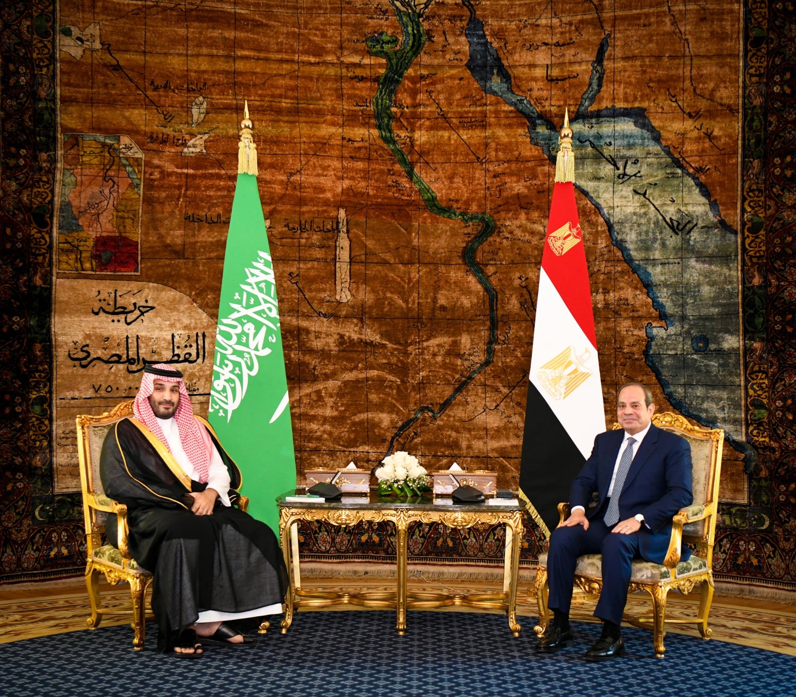 الرئيس السيسي والمير محمد بن سالمان