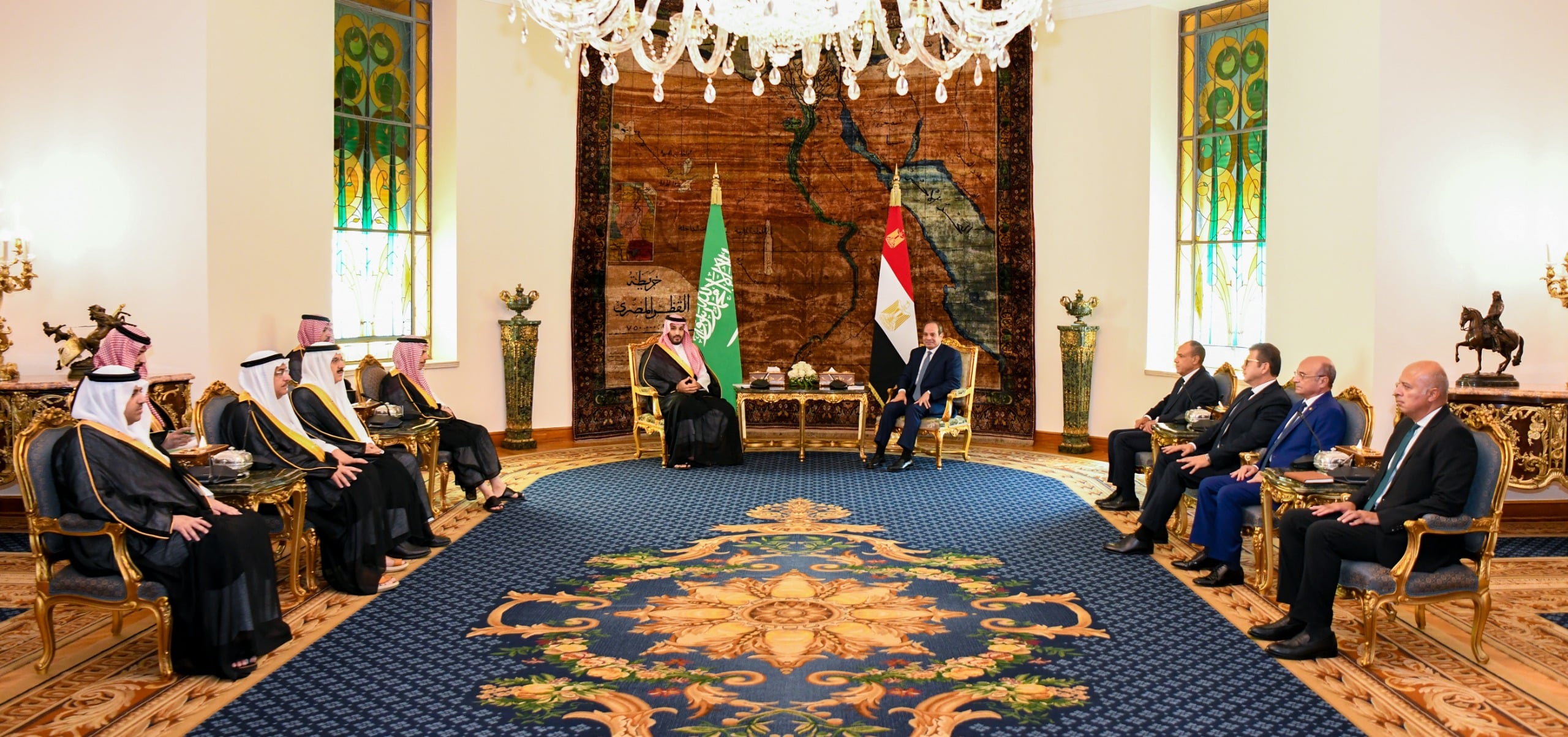 جلسة مباحاثات مصرية سعودية