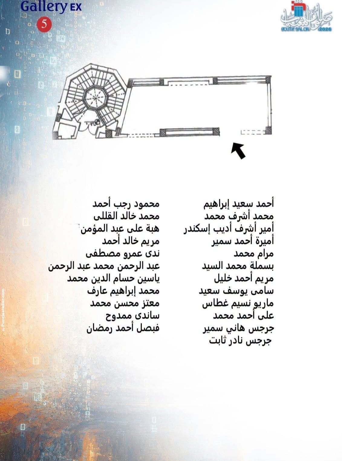 أسماء المشاركين وأماكنهم 5 أسماء المشاركين وأماكنهم 5