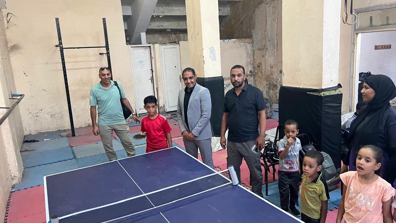 متابعة المشروعات الرياضية القومية بنادي المدينة المنورة بالأقصر