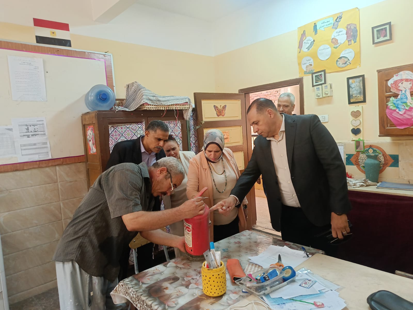 مراجعة لطفيات الحريق ضمن استعداد عودة الدراسة