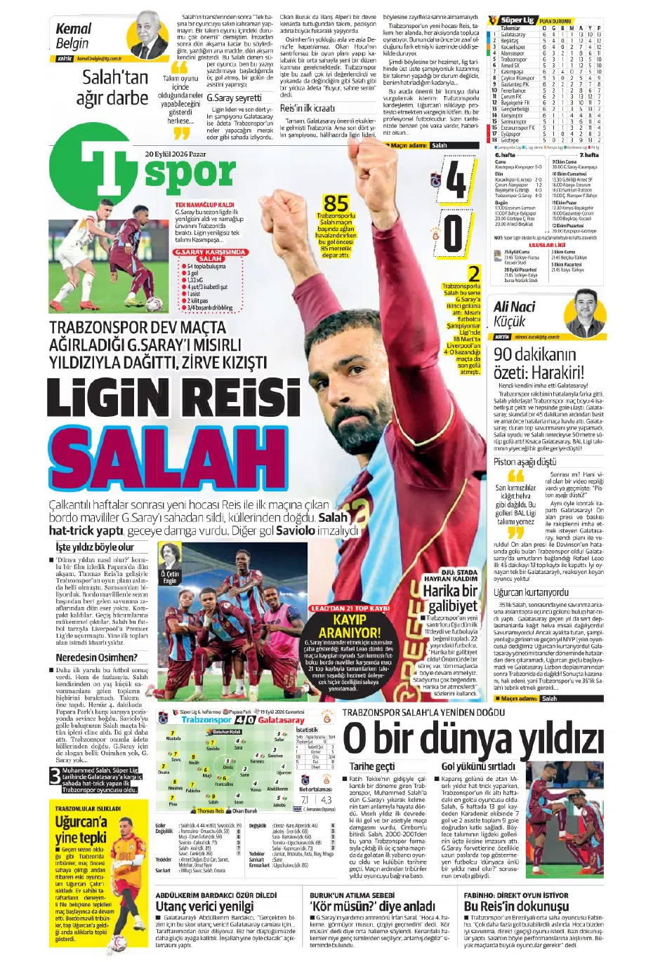 صحف تركيا تحتفي بمحمد صلاح 