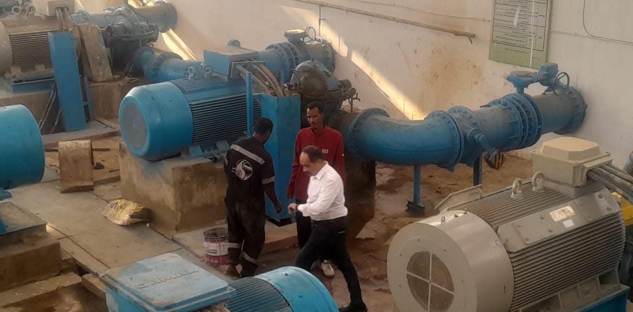 محطات مياه الشرب الكبرى بأسوان.